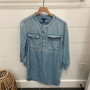 Jcrew Women’s Blue Button-Up Dress